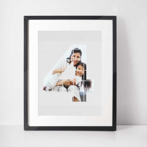 Personalised Photo Wall Art - 4 Years