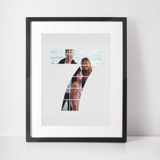 Personalised Photo Wall Art -7 Years