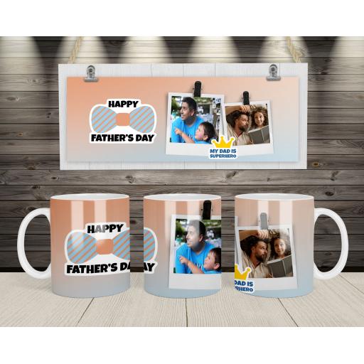 Personalised 'My Dad is Superhero' Photo Mug