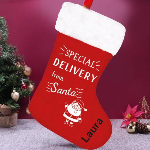 Personalised Special Delivery from Santa Stocking