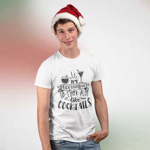 Personalised "Its Beginning to Look A Lot Like Cocktails" t-Shirt