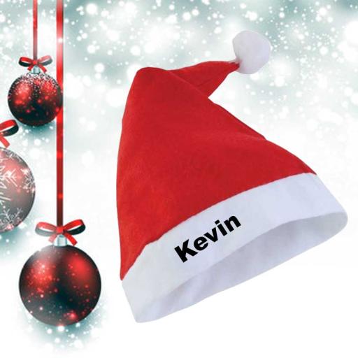 Personalised Felt Christmas Santa Hat