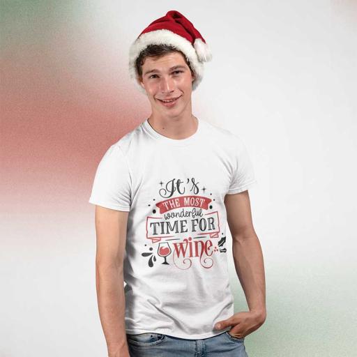 Personalised "Its the Most Wonderful Time for Wine" t-Shirt