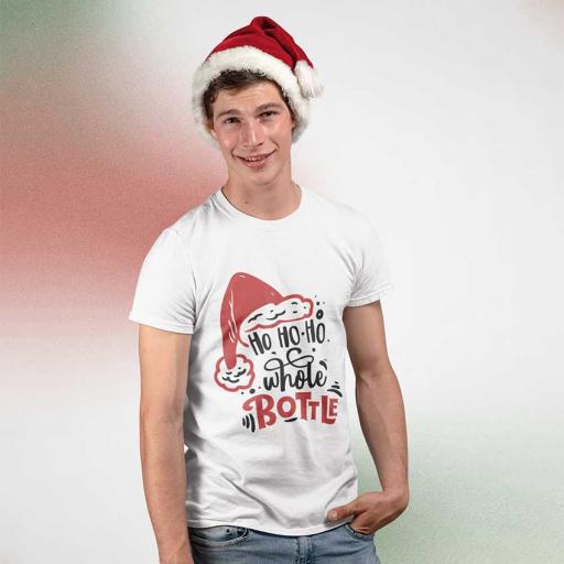 Personalised "Ho Ho Ho Whole Bottle" t-Shirt