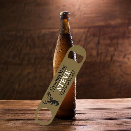 Personalised Bestman/Groomsman Stag Bottle Opener