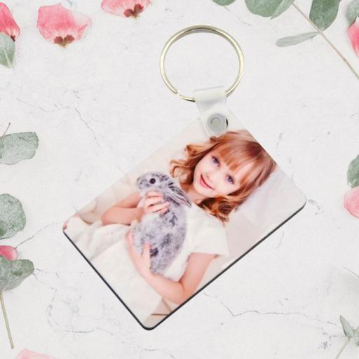 Personalised Rectangular Photo Keyring