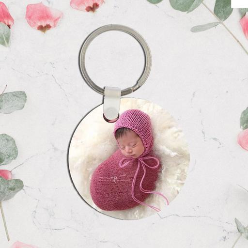 Personalised Round Photo Keyring