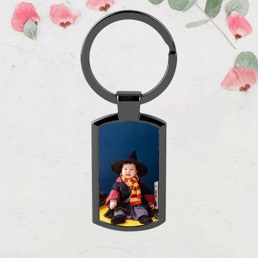 Personalised Metal Photo Keyring with Gift Box