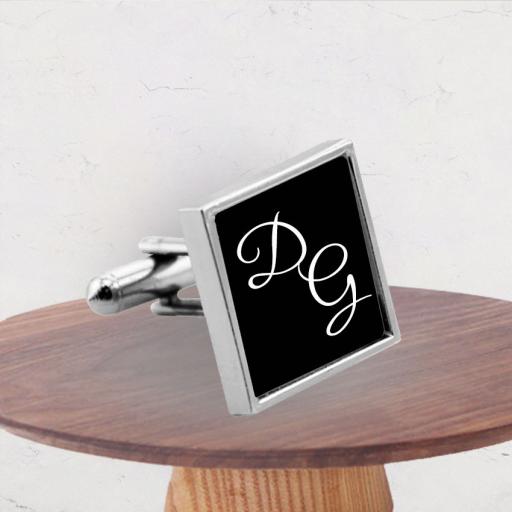 Personalised Initials Cufflinks with Gift Box