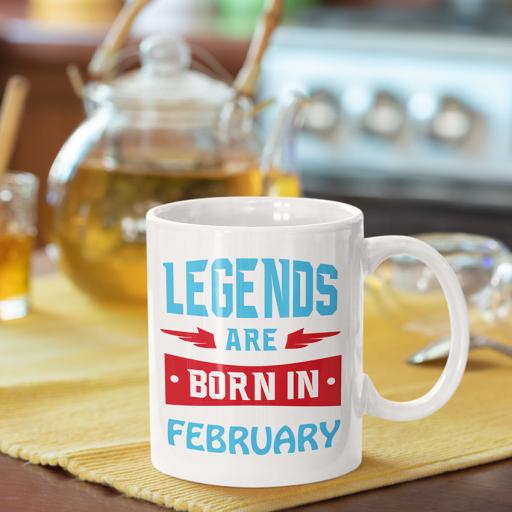 Personalised Legends are Born in (Month) Mug