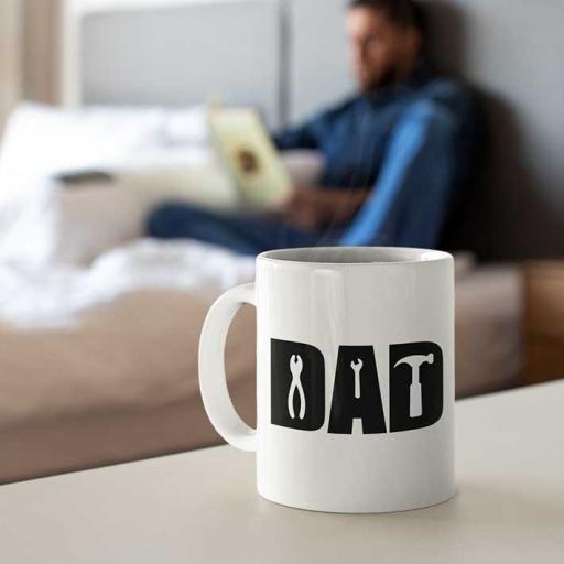 Personalised DAD Tool Mug - Add Name & Message