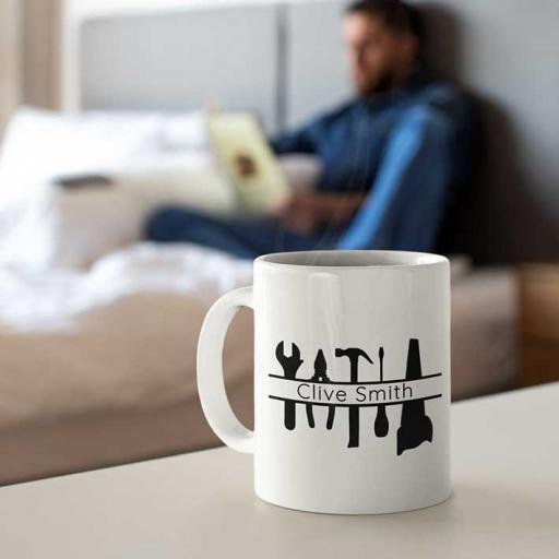 Personalised Tools with Name Mug - Add Name & Message