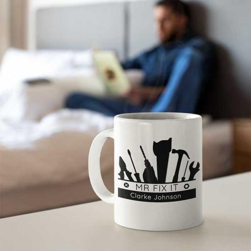 Personalised 'Mr Fix It' Mug - Add Name & Message