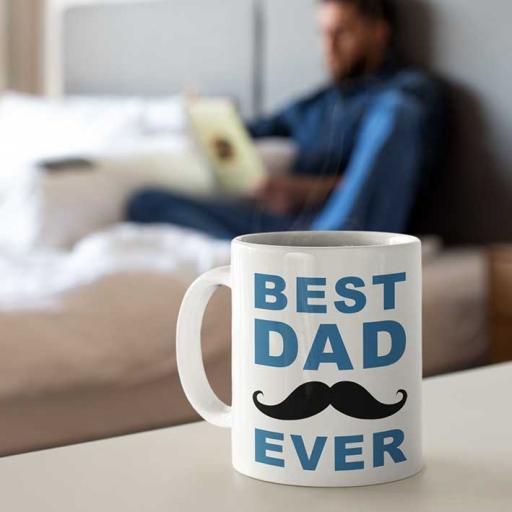 Personalised 'Best Dad Ever' Mug - Add Name & Message