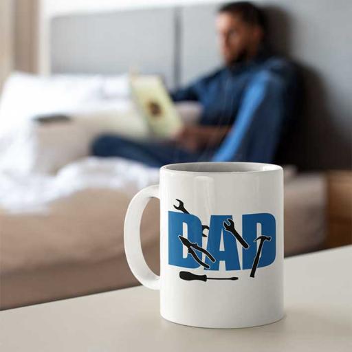 Personalised Tool Mug for Handyman Dad - Add Name & Message
