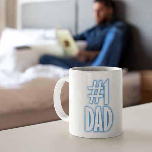 Personalised #1 Dad Mug - Add Name & Message