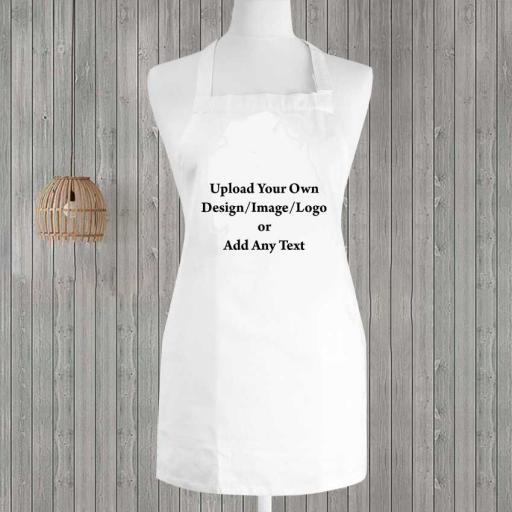 Create your own personalised apron with custom names, logos, photos & designs.