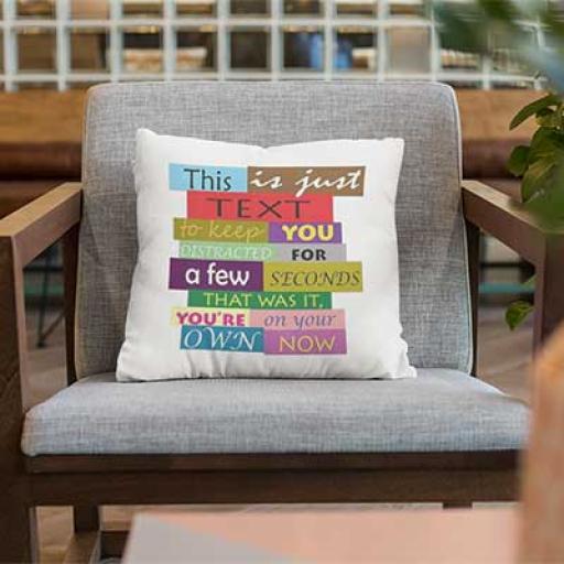 Personalised 'Text to Distract You' Funny Cushion - Add Name to Personalise